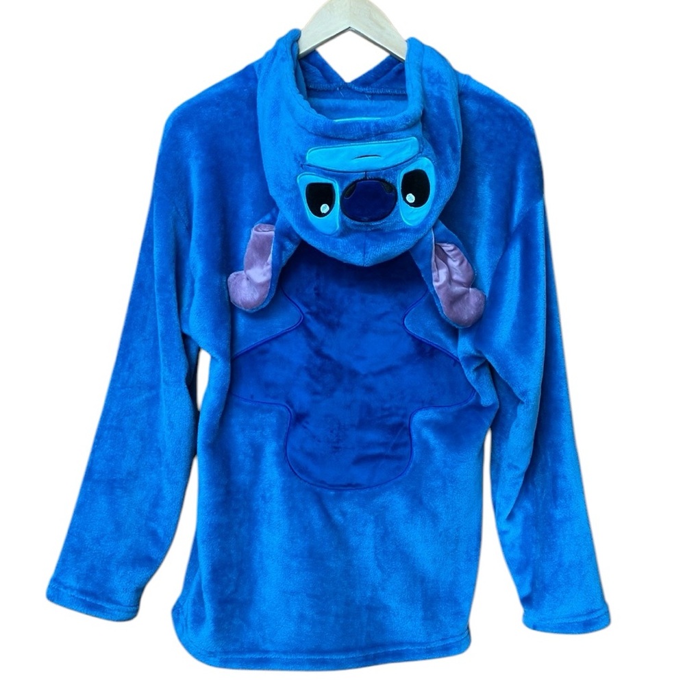 Disney Stitch Fleece Hoodie with Pillow Hood NWT